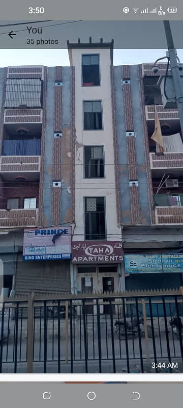 West Open Flat For Sale Sector 4-A, Taha Apparment Opposite Green Line Bus