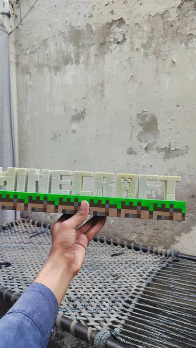 Minecraft Logo Night For Gamers