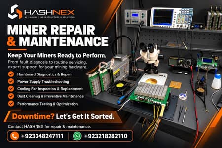 ASIC Antminer Repair & Parts, Hashboards, Control Boards, PDUs, Cords.