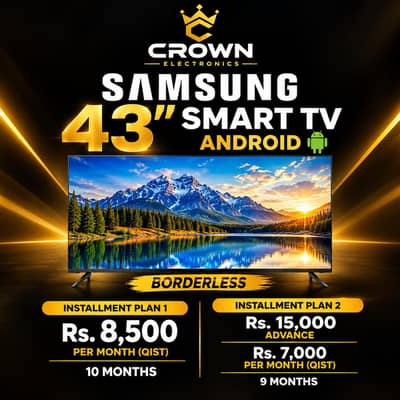 Samsung 43" Smart Borderless LED on Installment