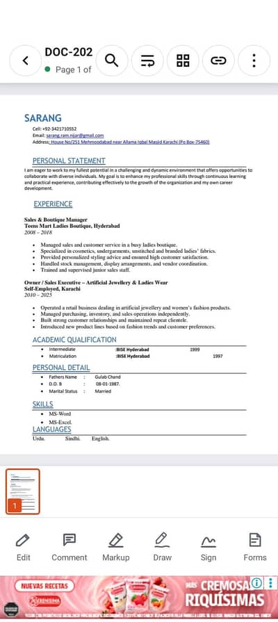 sales manager