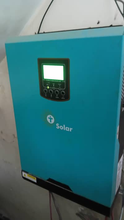 Complete 3KW Solar Setup - T Solar Inverter, 4 Trina Plates, Wires & B