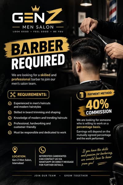 Need Professional Barber