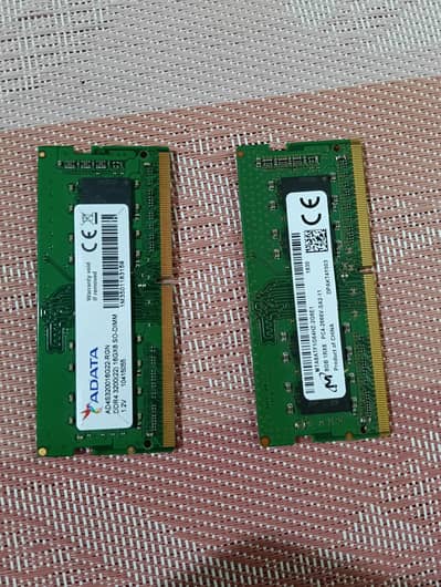 Laptop Ram DDR4 16 GB and 8 GB
