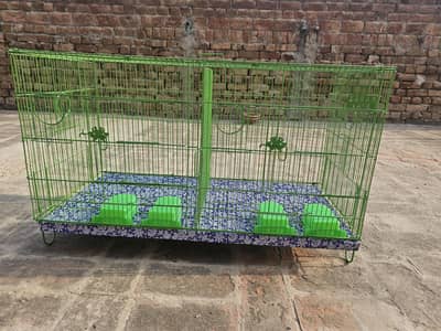 2 Partition Bird Cage