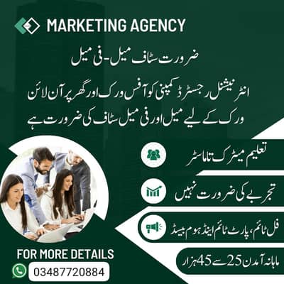 Part time, Full Time, Home base online job