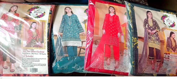 unstitched lawn dresses