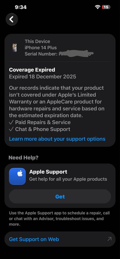 Apple iPhone 14 plus
