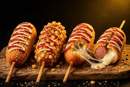 Korean Corn Dogs Ustad Chahiye - Hayatabad Food Street - 27,000