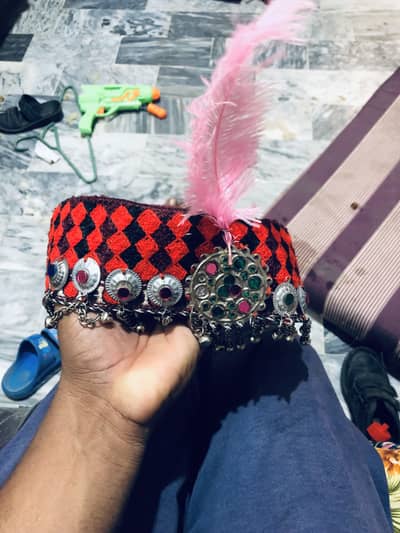 kalashi cultural cap for girls