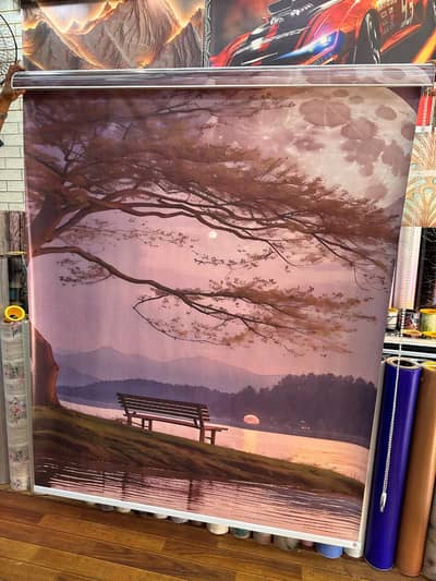 Blinds - digital Blinds - Roller Zebra Blind - Window Wooden Blinds
