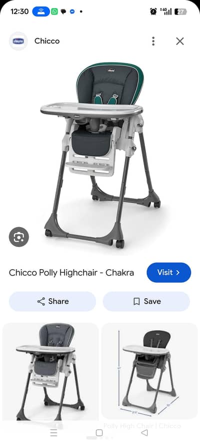 Chicco brand high chair
