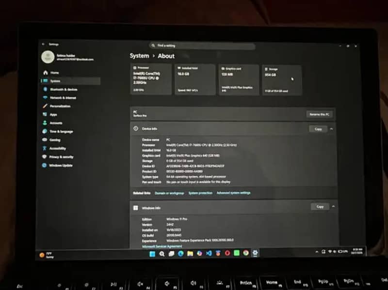 Microsoft surface pro 5 2