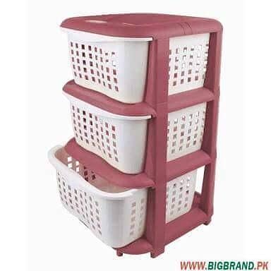 T  3-in-1 Multi-Purpose Plastic Kitchen Cabinets and Storage Box - Simple Cabinet Baby Clothes & Toys Storage