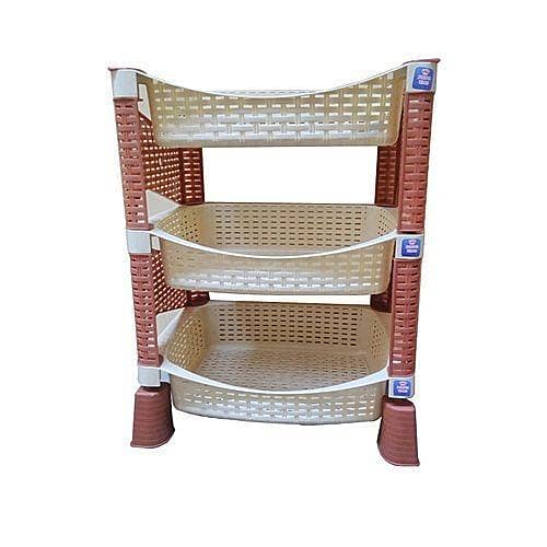 T  Plastic Fiber Multipurpose Storage Rack - 3 Step Onion Rack