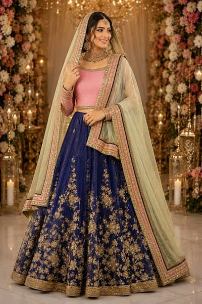 Mehndi Ghagra choli