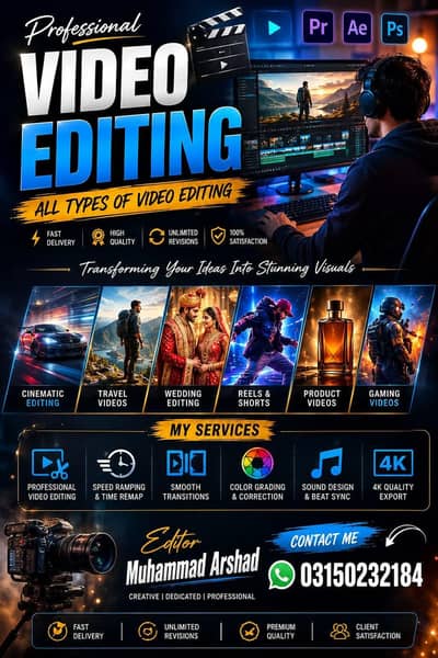 Professional Video Editor & Graphic Designer