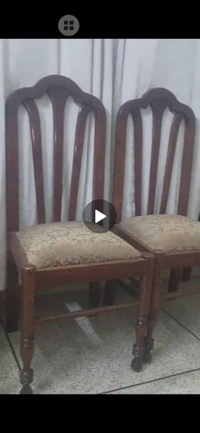 pure diyaar wood dinng chairs with table
