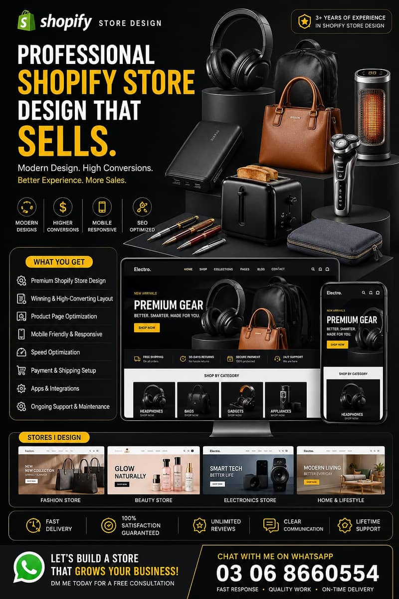 Professional Shopify Store Design & E-Commerce Website Development 1