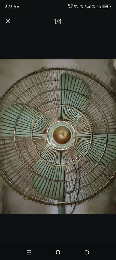 Indus fan pedestal fan available for sale.