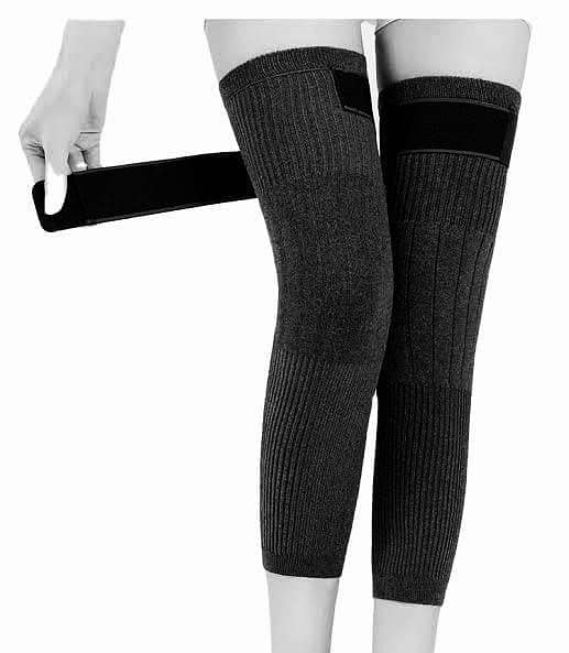 T  Unisex Winter Wool Elastic Knee Brace Pads Leg Warmers Winter Warm Breathable Thermal Knee Warmers Sleeve Knee Pads for Women Men Outdoor Sports