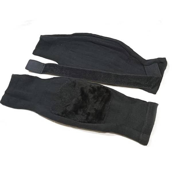 T  2 PCS / 1 Pair Medicated Kneepads Warmer with tightening strap For winter, Woolen Knee Legs Protector For Men, Women (Size: 15 inches an more stretchable)