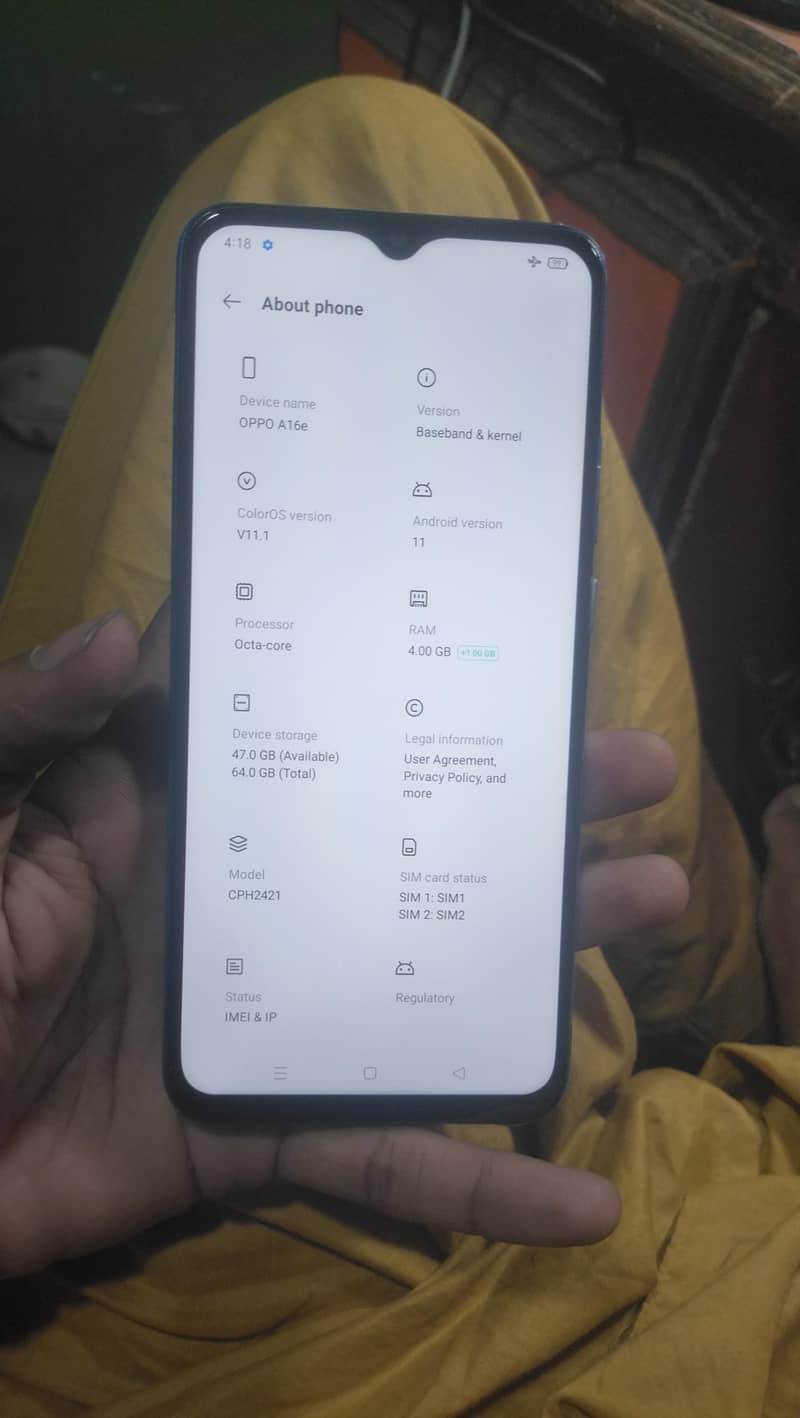 OPPO A16e 7