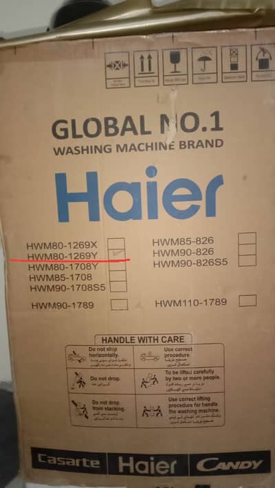 Haier 8kg Fully Automatic Washing Machine – Almost New, Used Only Once