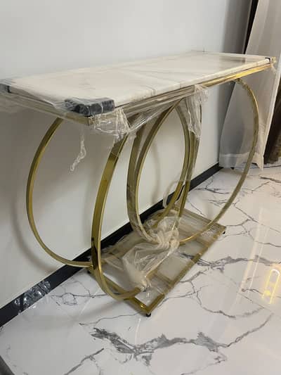 Modern Gold & Marble Console Table | Console Table For Sale