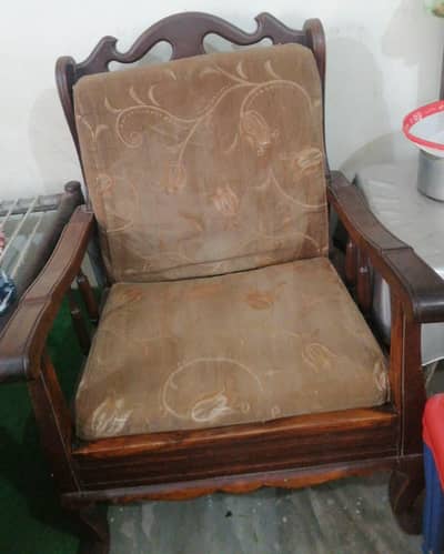 wooden sofa set
