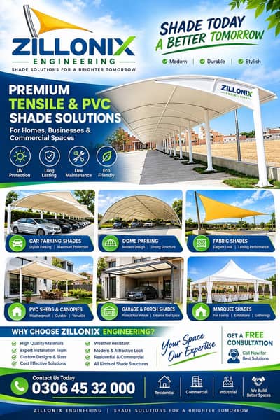 Best parking shed company - Car parking garage - Pvc shed - Car porch