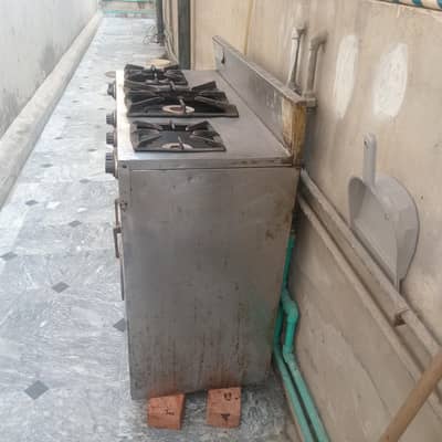 stainless steel cooking range