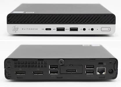 HP EliteDesk 800 G4 DM 65W Mini PC with extra Dual Display Ports