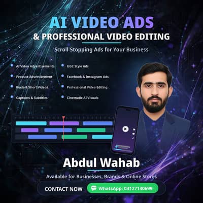 Professional AI Video Ads & Video Editing