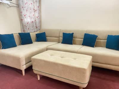 Sofa set/ L shape sofa with ottoman / Excellent condition for sale