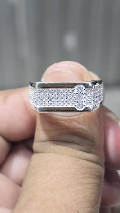 Italain Mens Silver Ring (925)