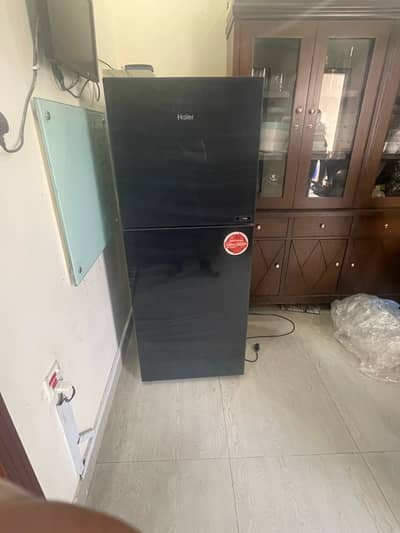 Haier Refrigerator HRF-306EPB Black Glass Door (8/10 Condition)