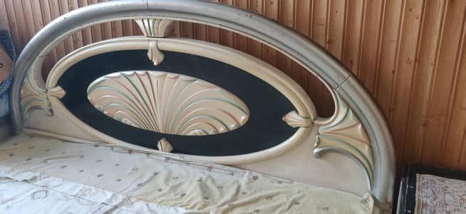 bed with side tables for sale