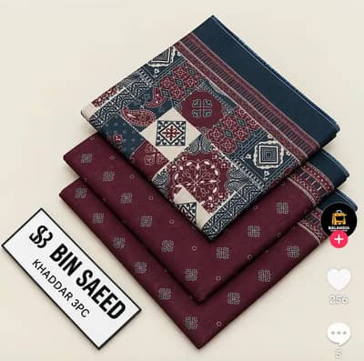 khaddar 3pc unstitched digital printed