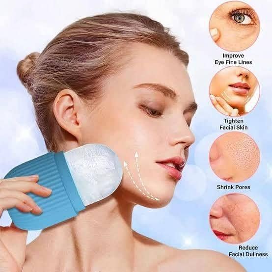T  Ice Roller Face Massager – Silicone Facial Ice Roller for Cryotherapy, Collagen Boost, and Skin Tightening – Enhance Your Natural Glow & Skin Strengthening – Reusable Facial Massager for Beauty Skin Care - Usman Crockrey Store