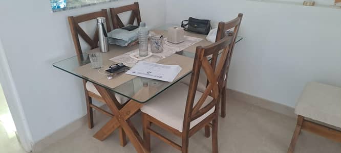 6 persons dining table and chair set
