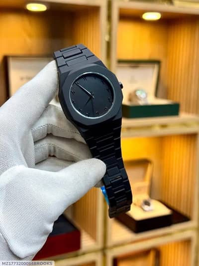 men black corbon fiber Arabic dail watch 4