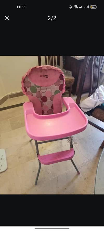 original red tag baby high chair