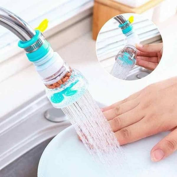 T  New Fan Faucet With Clip 360 Adjustable Flexible Kitchen Faucet Tap Water Filter