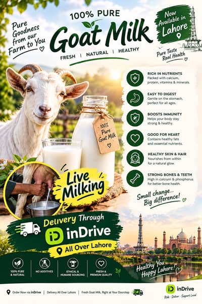 Goat milk 100% pure live milking