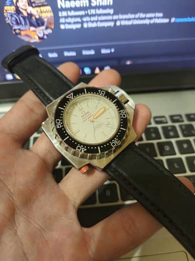 OMEGA Seamaster Ploprof Gents Watch White Dial Steel Auto 55mm 1200m