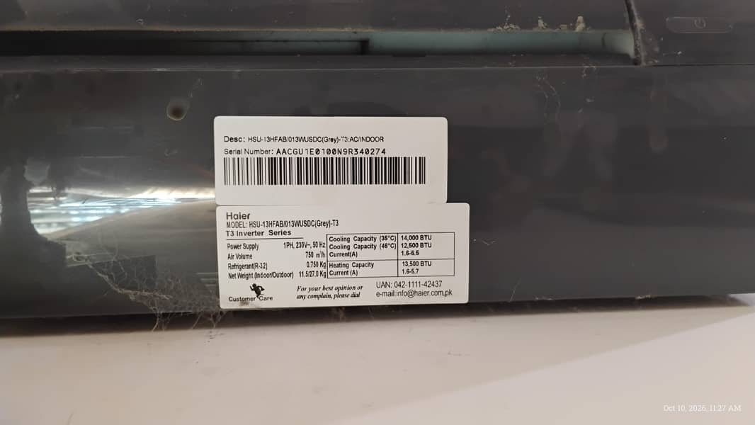Haier 1 Ton AC Split 0