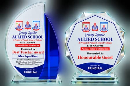 Glass And Wood Award Sheilds Delivery (All over Pakistan)
