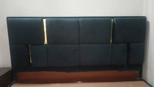 Wooden King Size Double Bed with 2 Side Tables for Sale
