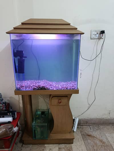 Fish aquarium 2 by 1 feet. one small fish aquarium